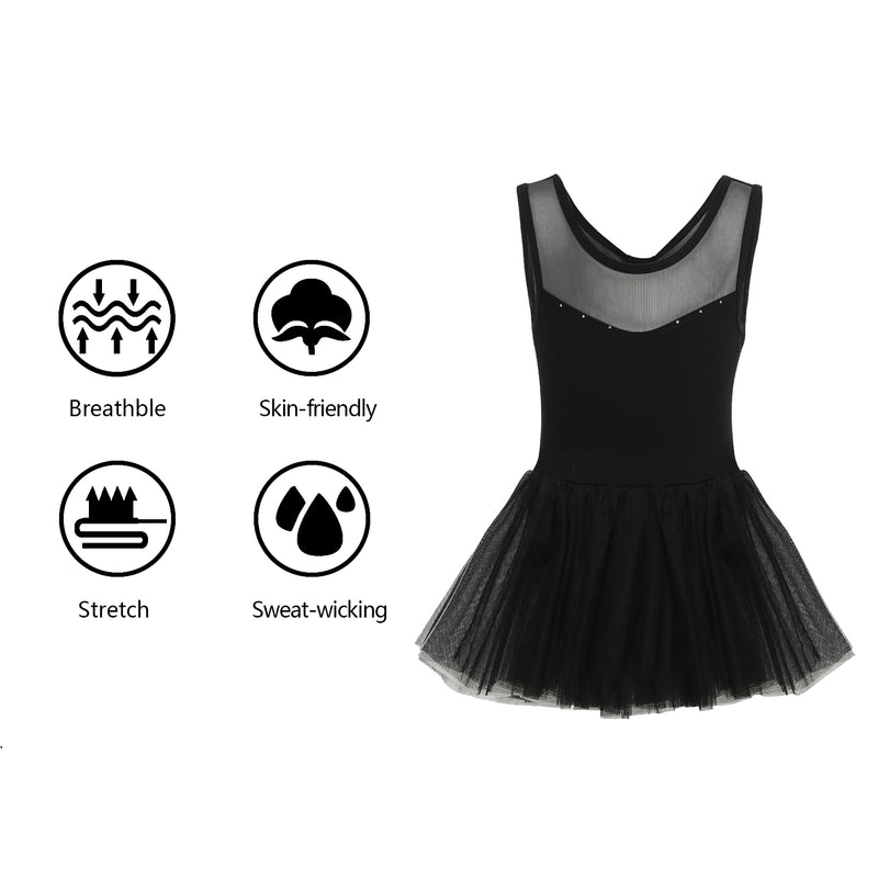 Sparkle Rhinestone Keyhole Back Dancewear