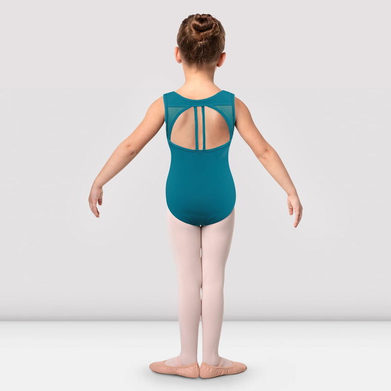 Girls Crisscross Mesh Back Leotards