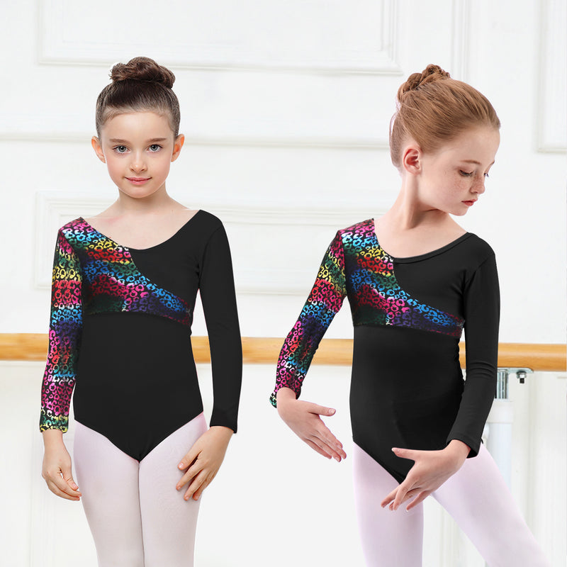 Girls Leopard Gymnastic Leotard